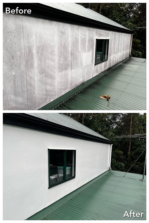 Brisbane house after being washed