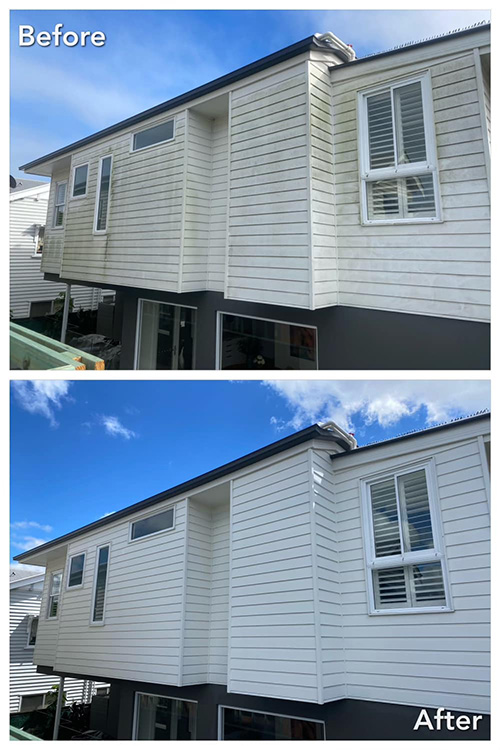 Brisbane home after exterior clean