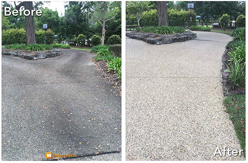 proof of our pressure cleaning service's effectiveness