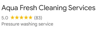 5 star review rating of Aqua Fresh Cleaning Services Pty Ltd - 2/290 Boundary St, Spring Hill, Brisbane QLD 4000